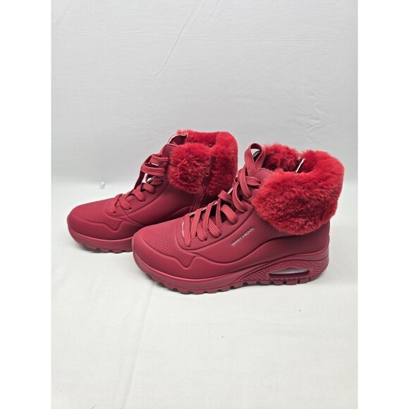Skechers Women\'s Sneaker Boot Red Fur 167274 Size 8.5 women main image 7